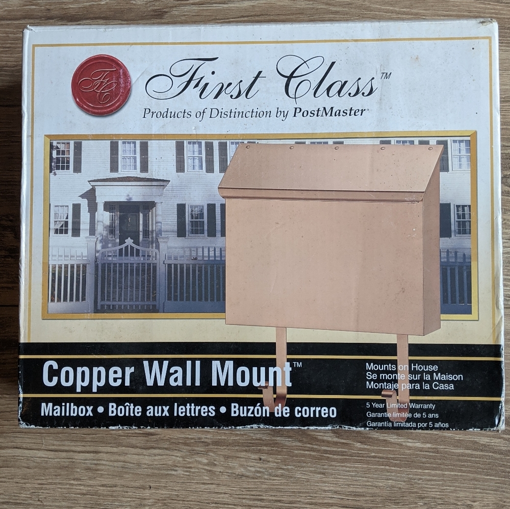 Copper Wall Mount Mailbox